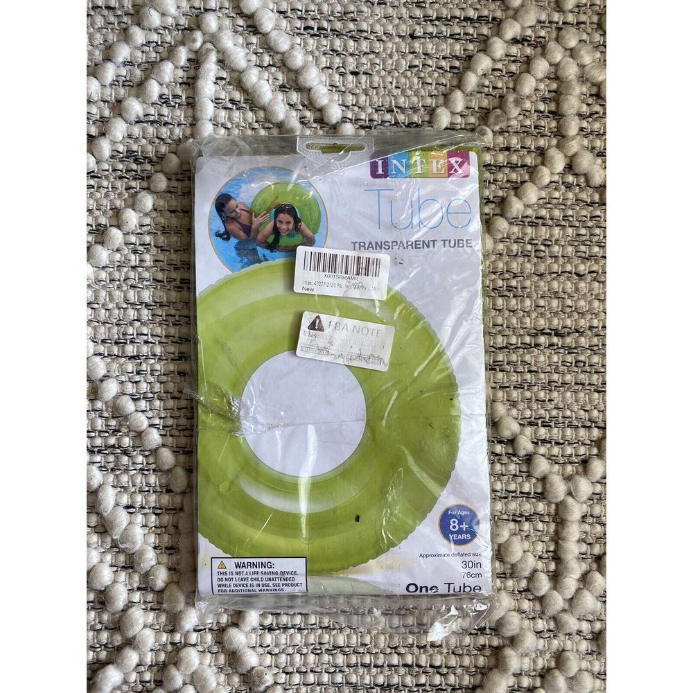 Intex 59260EP Transparent‎ Inflatable Swim Tube Age 8+ Green